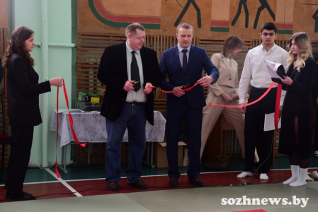 В Терешковичах открылся обновленный спортивный зал